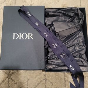 Dior Navy Blue Gift Box with Ribbon